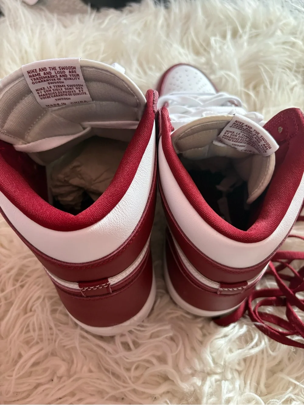 Nike Air Jordan 1 High OG Team Red White Men’s Size 11